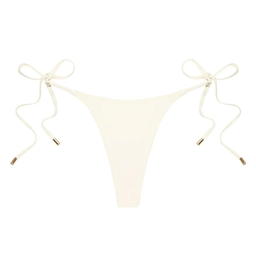 Monday Swimwear Ivory Palma Top + Bottom Bikini Set Size P (XS)